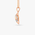 Swirl Diamond Pendant and Earrings Set 3