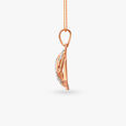 Swirling Diamond Pendant and Earrings Set 3