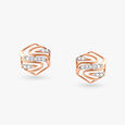 Swirling Diamond Pendant and Earrings Set 4