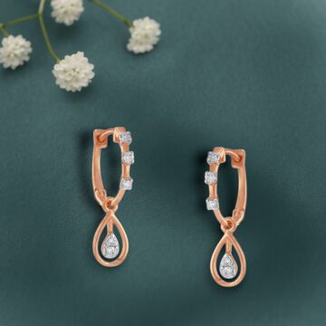 Cascade Spark Diamond Drop Earrings