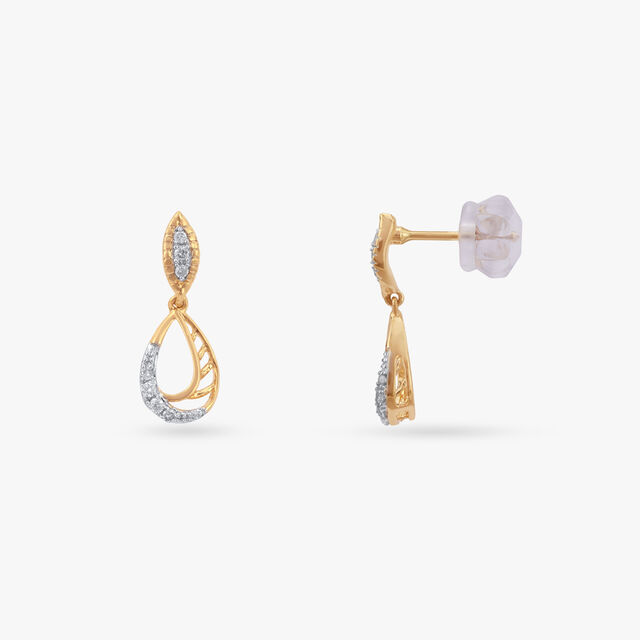 Sunbeam Swing Diamond Drop Earrings 2
