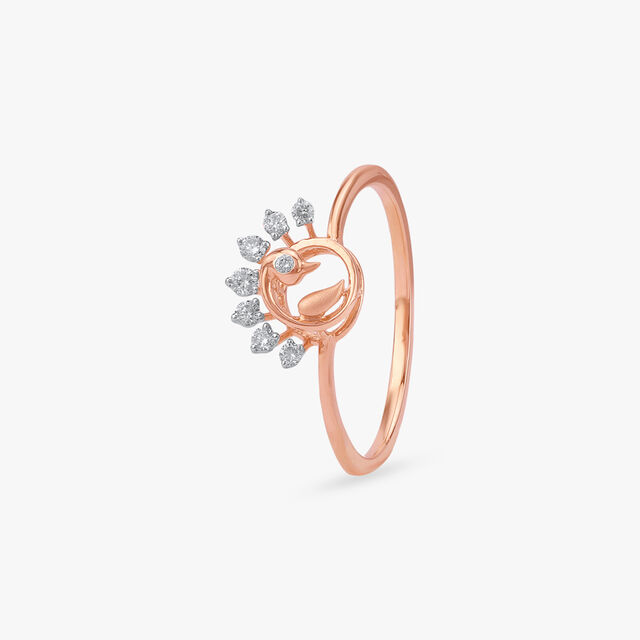 Peacock Glint Diamond Ring 2