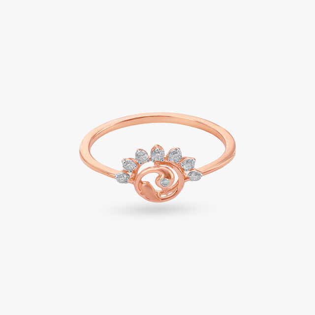 Peacock Glint Diamond Ring 3