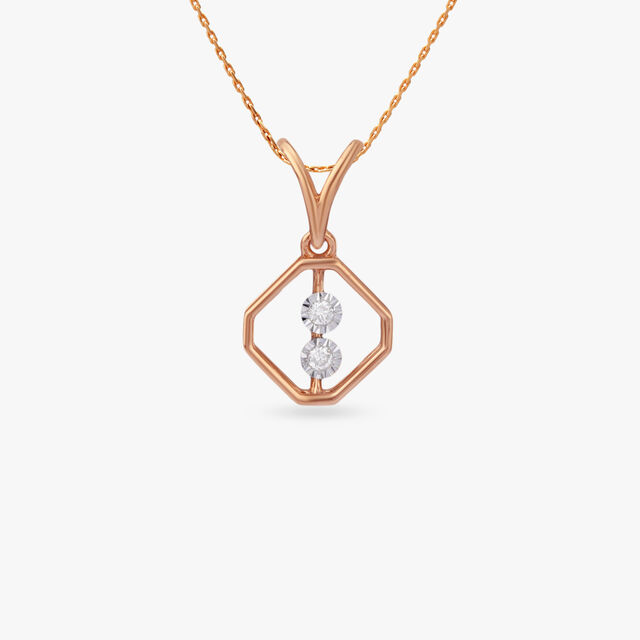 Hexa Duo Diamond Pendant 