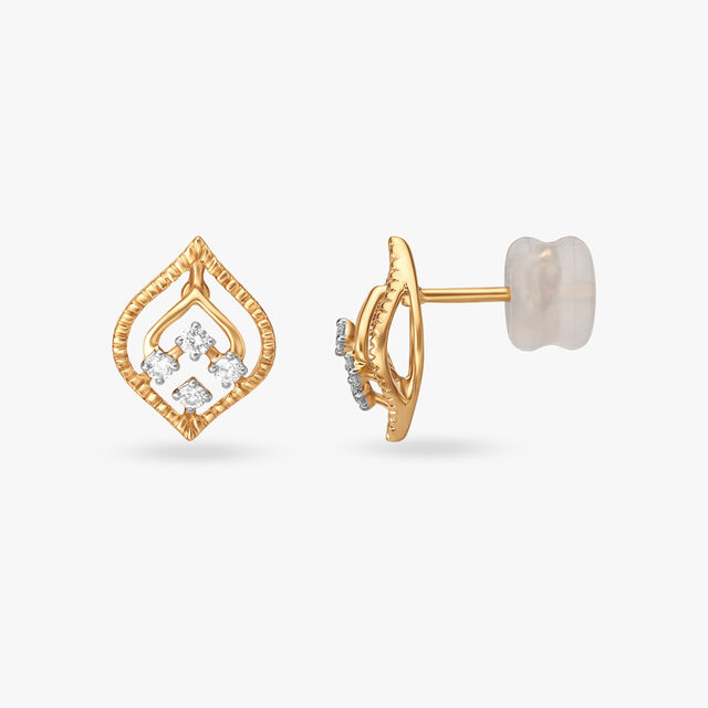 Sunlit Whispers Diamond Stud Earrings 2