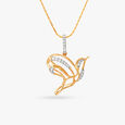 Soaring Beauty Diamond Pendant and Earrings Set 3