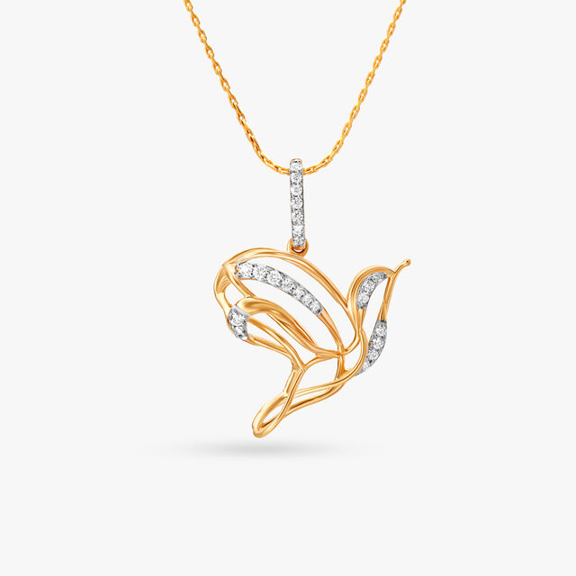 Soaring Beauty Diamond Pendant and Earrings Set 3