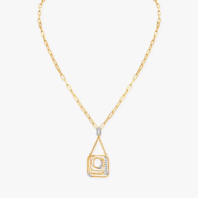 An Elegant Flow Diamond Necklace Set 3