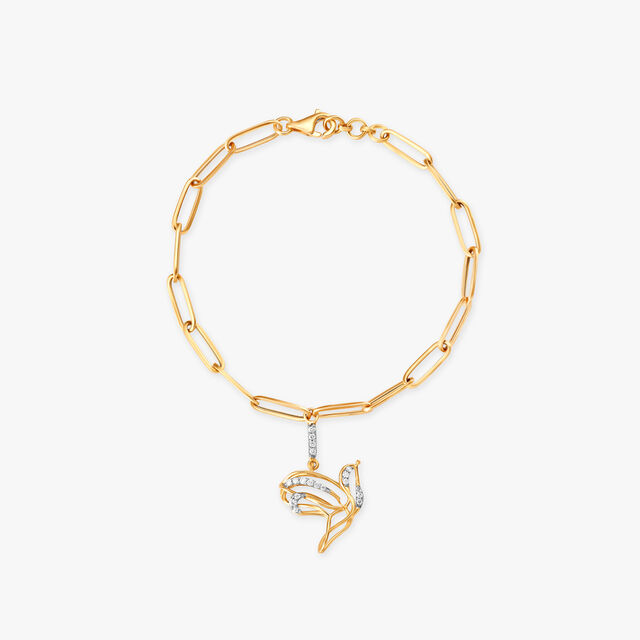 An Elegant Swoop Diamond Bracelet 2