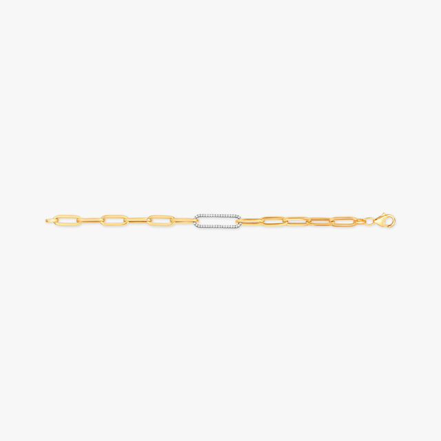 Brilliant Linkage Gold & Diamond Bracelet 2