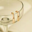 Sleek Diamond Drop Earrings 