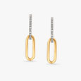 Sleek Diamond Drop Earrings 2