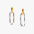 Radiant Bond Diamond Drop Earrings 3
