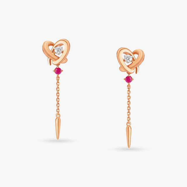 Whispers of Radiance Diamond Drop Earrings 