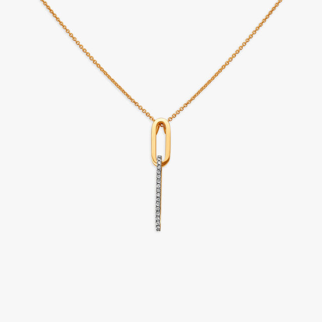 Sleek Diamond Pendant with Chain 2