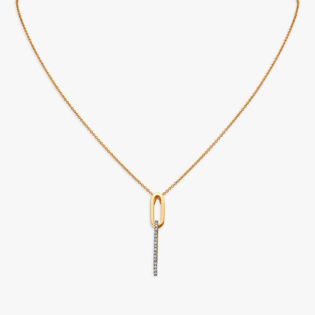 Sleek Diamond Pendant with Chain 3