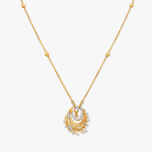 A Golden Nest Diamond Necklace