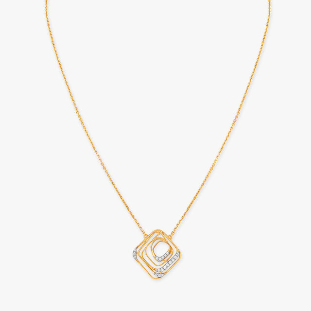 Rhythmic Flow Diamond Necklace