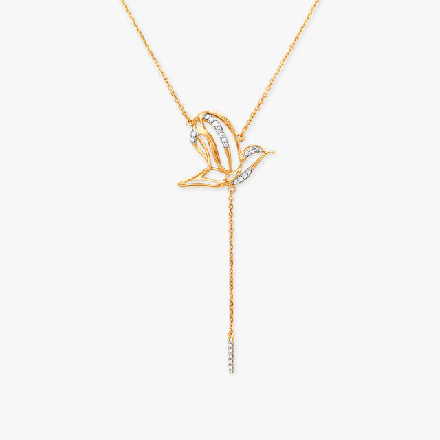 Gentle Flight Diamond Necklace 2