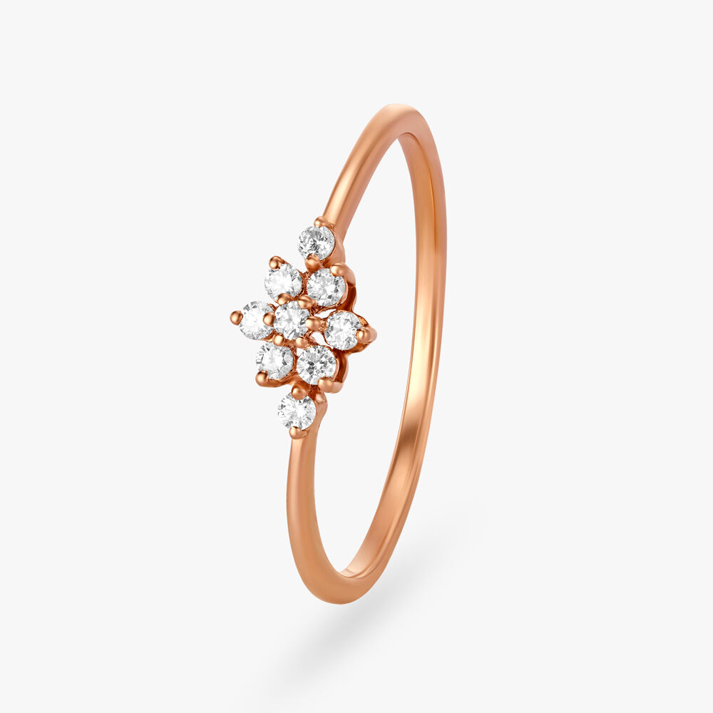 Buy Shimmering Flower Diamond Ring at Best Price Tanishq US