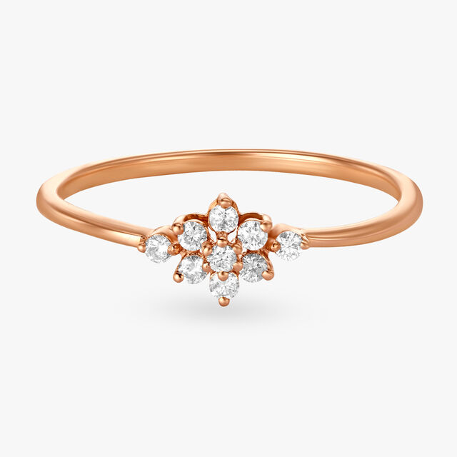 Shimmering Flower Diamond Ring,,hi-res