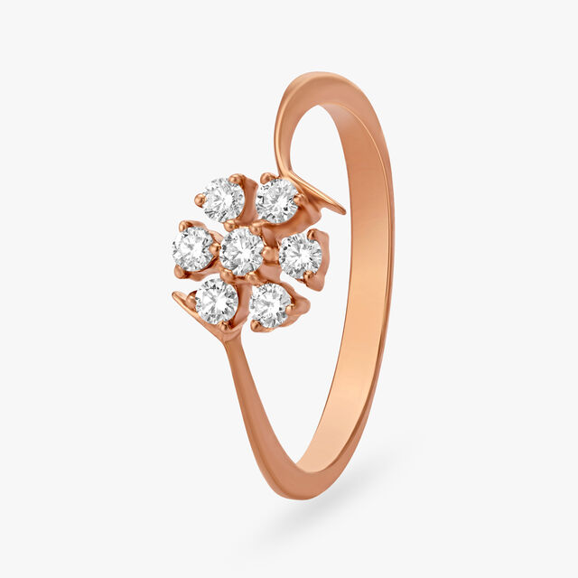 Dazzling Floral Diamond Ring,,hi-res