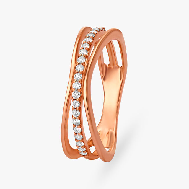 Enticing Crossover Diamond Ring,,hi-res 3