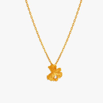 Blossoming Pearl Pendant with Chain
