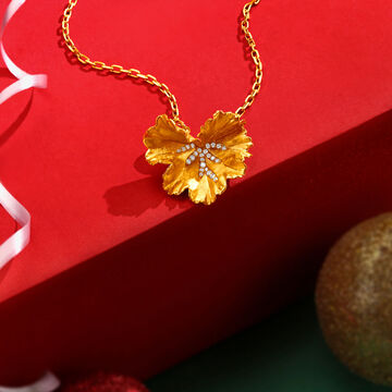 Dazzling Accent Diamond Pendant with Chain