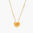 Shimmering Petals Diamond Pendant with Chain 2