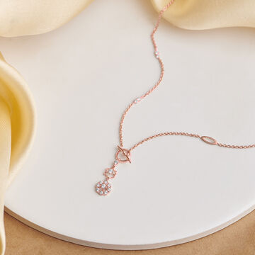Cascading Flowers Diamond Necklace