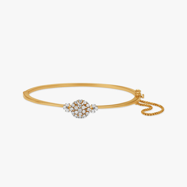 Floral Openable Bangle,,hi-res 