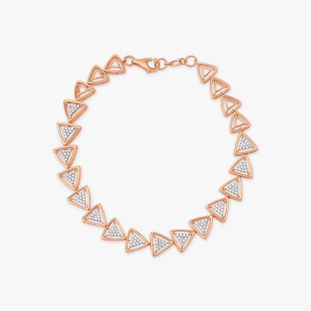 Enchanting Geometric Diamond Bracelet 