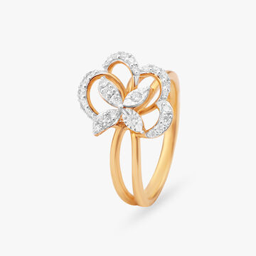 Petal Diamond Finger Ring