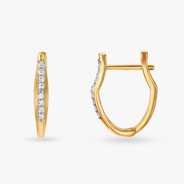 Mesmerizing Radiance Diamond Hoop Earrings