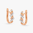 Captivating Elegance Diamond Hoop Earrings 