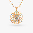 Floral Grace Diamond Pendant 