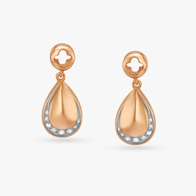 Elegant Teardrop Diamond Drop Earrings,,hi-res 