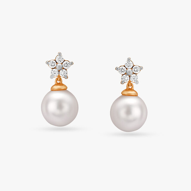 Splendid Pearl and Diamond Drop Earrings 3