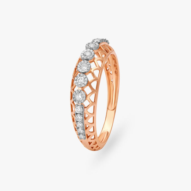 Majestic Mosaic Diamond Finger Ring 