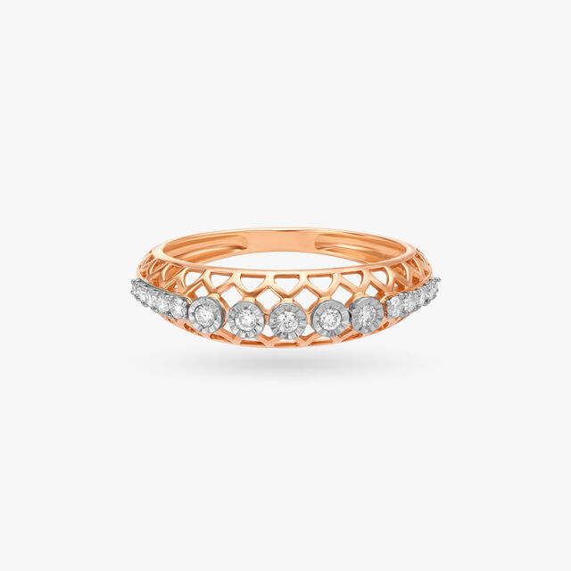 Majestic Mosaic Diamond Finger Ring 2