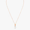 Graceful Pearl and Diamond Pendant with Chain 2