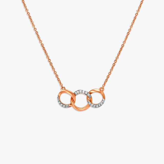 Circular Diamond Pendant with Chain,,hi-res 3