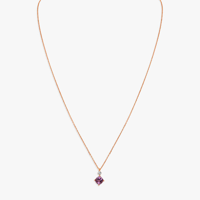 Beautiful Diamond and Amethyst Pendant with Chain,,hi-res 2