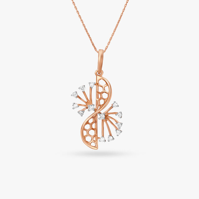 Rhapsody in Rose Gold and Diamond Pendant 