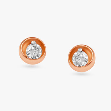 Effortless Glamour Diamond Stud Earrings