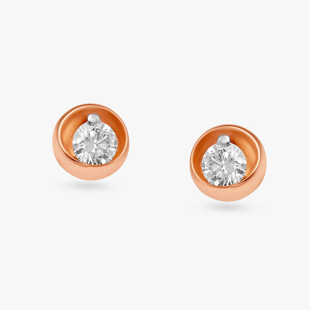 Effortless Glamour Diamond Stud Earrings 