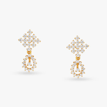 Dazzling Dance Diamond Drop Earrings