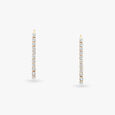 Sleek Diamond Hoop Earrings 3