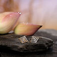 Ascending Art Diamond Stud Earrings 